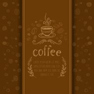 Coffee Background Vector Elements of Design N2