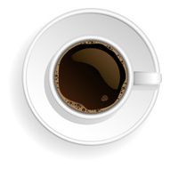 Vector white coffe cup