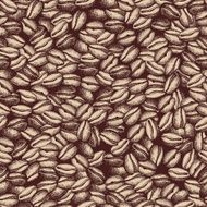 Vector background with hand drawn natural coffee