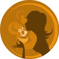 Woman with cup of coffee N2