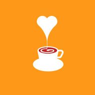 I love caffeine too coffee cup heart valentine mug illustration