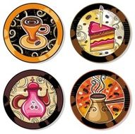 Coffe tea drink coasters 2