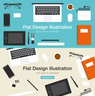 Workspace for graphic designer