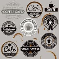 Cafe labels