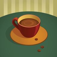 Coffee cup design elements N7