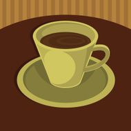 Coffee cup design elements N9