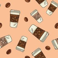 Take-Out Coffee Cups Pattern