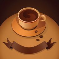 Coffee cup design elements N10