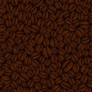 Coffee beans seamless background