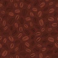 Hand drawn Coffee Beans Illustration Seamless vector pattern