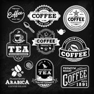 Chalkboard Coffee Label Set