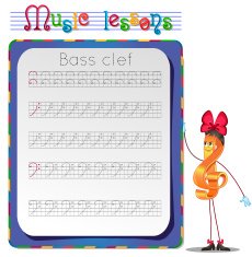 Draw a bass clef free image download