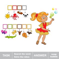 SOAP BUBBLE Find hidden word