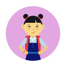 Schoolgirl portrait