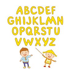 kids school art boy abc alphabet aducation
