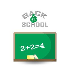 Back to school design Vector illustration - Board