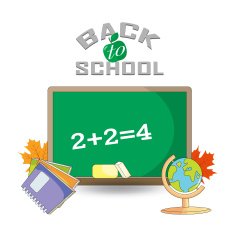 Back to school design Vector illustration items for