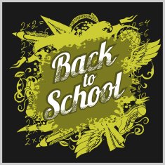 Hand-drawn back to school sketchy