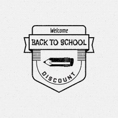 Back to School badges logos and labels for any use N12