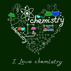Chemystry doodles on school squared paper N2