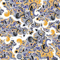 Multicolor Pattern Doodles- Decorative Sketchy Notebook Design- Hand-Drawn Vector N2