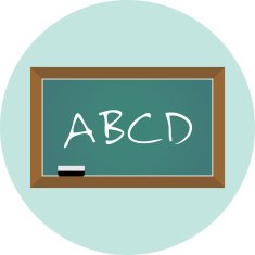 Flat School Board Icon