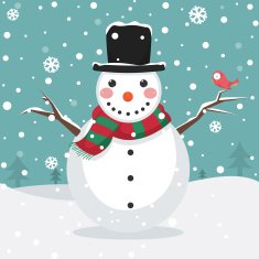 Snowman Vector Illustration