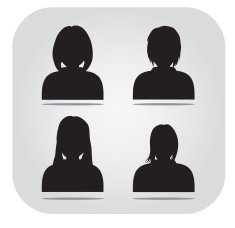 vector avatar profile icon head silhouette N2