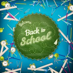 Back to School background EPS 10 N8