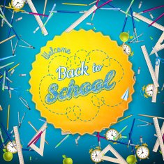 Back to School background EPS 10 N9