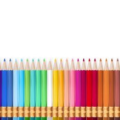 Rainbow Pencils EPS 10