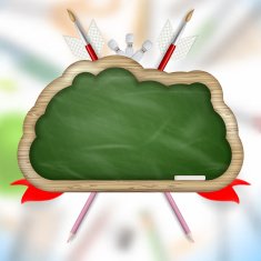 Back to school coat of arms EPS 10