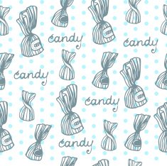 candy line draw vector seamless sketch pattern N2