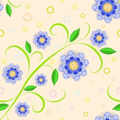 Baby Shoes Daises Seamless Pattern