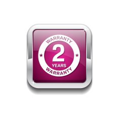 2 Years Warranty Pink Vector Icon Button N2