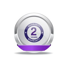 2 Years Warranty Purple Vector Icon Button N2