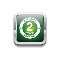 2 Years Warranty Green Vector Icon Button N4