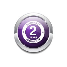 2 Years Warranty Purple Vector Icon Button N3