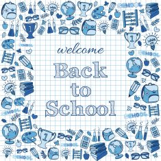 Welcome back to school card