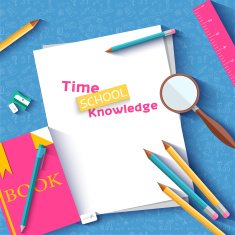back to school abstract background of flat notebook style concept N2
