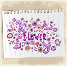 doodle flowers