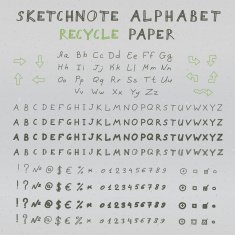 Sketchnote alphabet N3