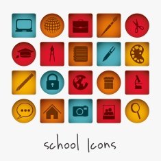 School icons N17