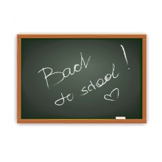 Black chalkboard Vector Back to school