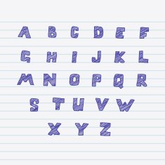Sketchnote alphabet N4