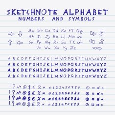 Sketchnote alphabet N5
