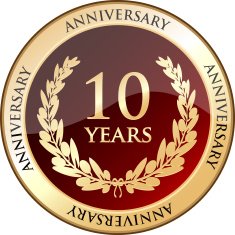 Ten Years Anniversary Golden Shield