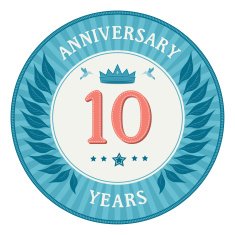 Ten Years Anniversary Badge N2