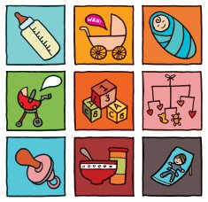 Baby icon blocks