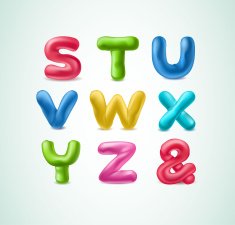 Plasticine alphabet